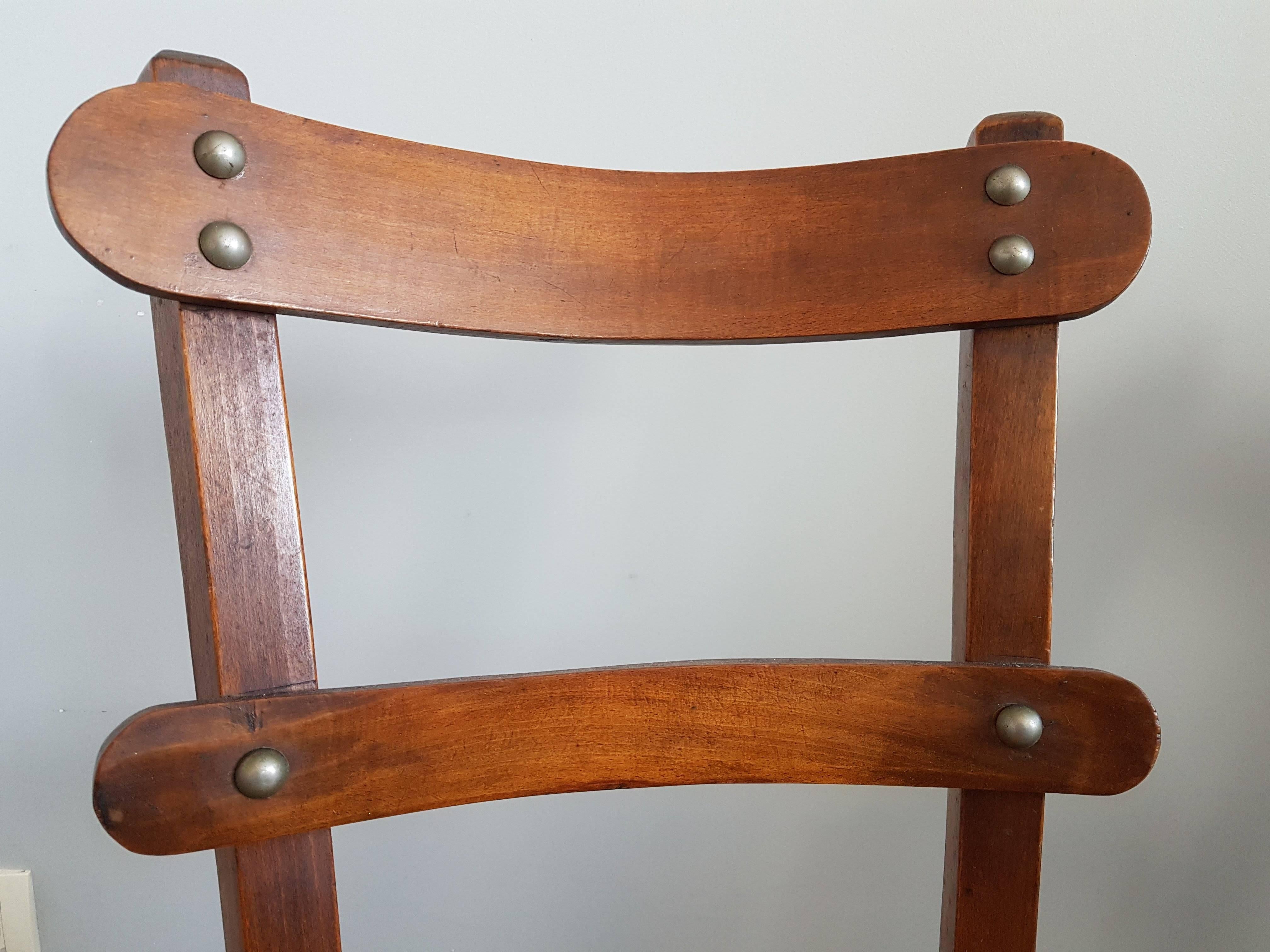 Charming pair of French Provincial caned chairs.
Rare style and in a very good condition.
