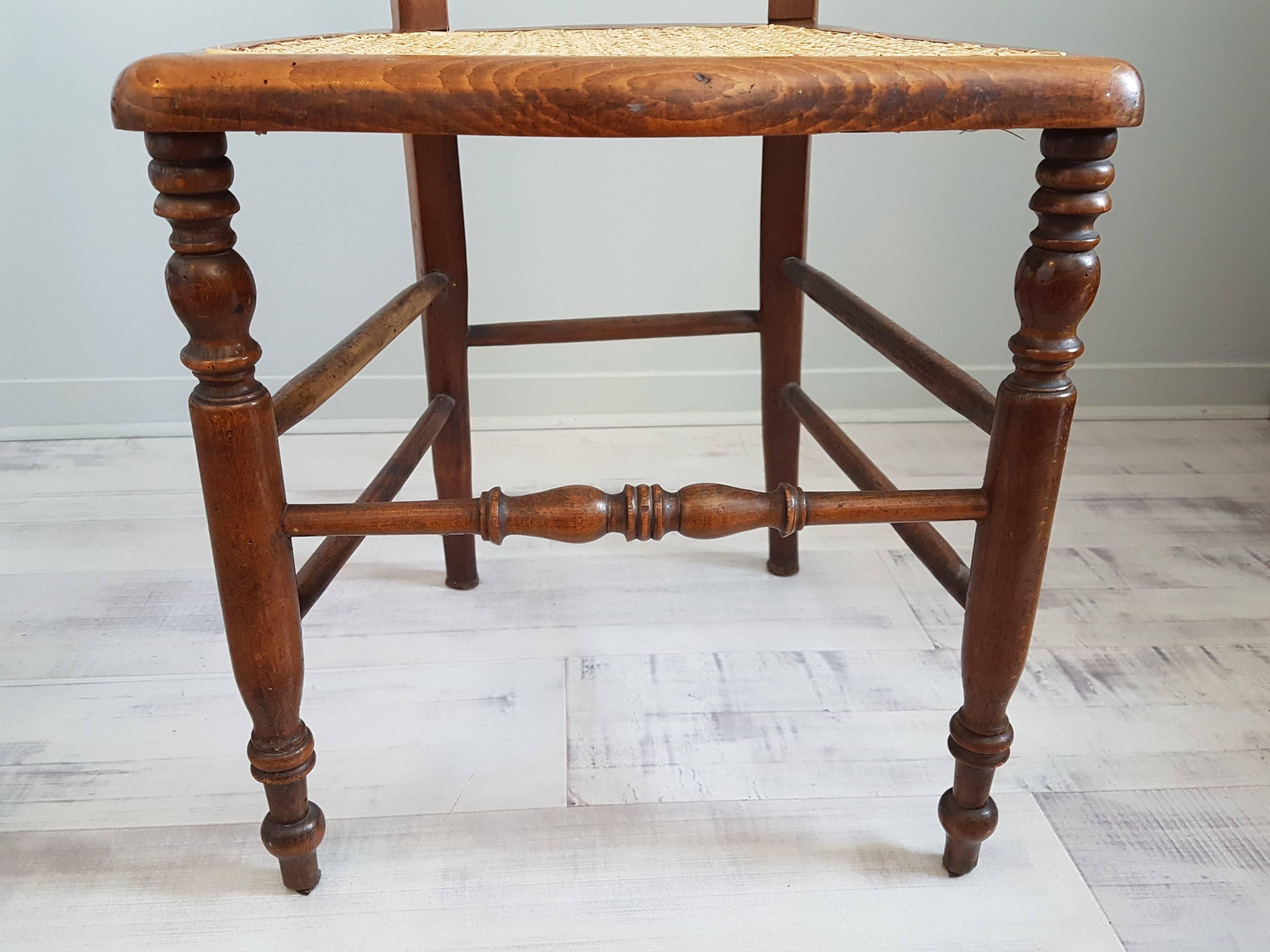Pair of French Provincial Caned Chairs 1