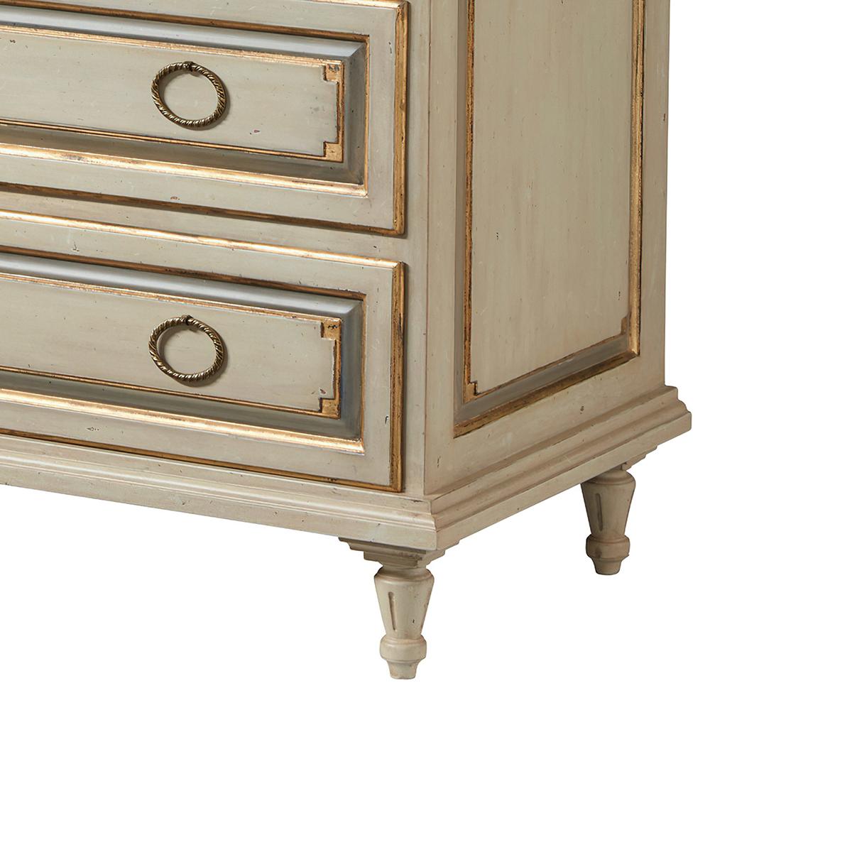 Pair of French Provincial Painted Nightstands In New Condition For Sale In Westwood, NJ
