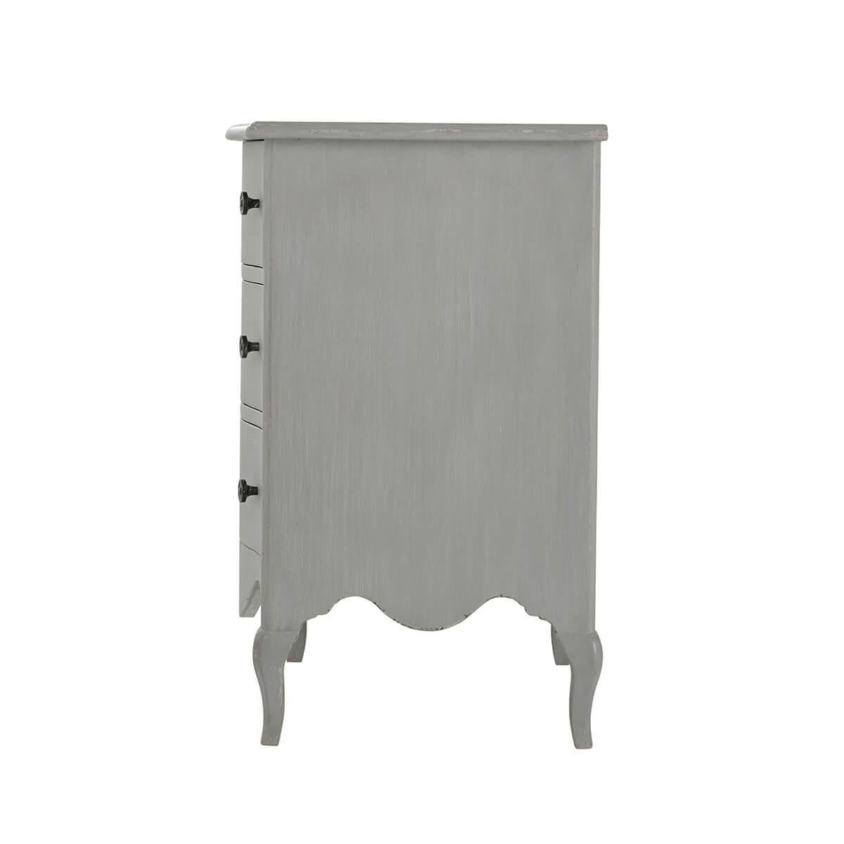 Contemporary Pair of French Provincial Painted Nightstands For Sale