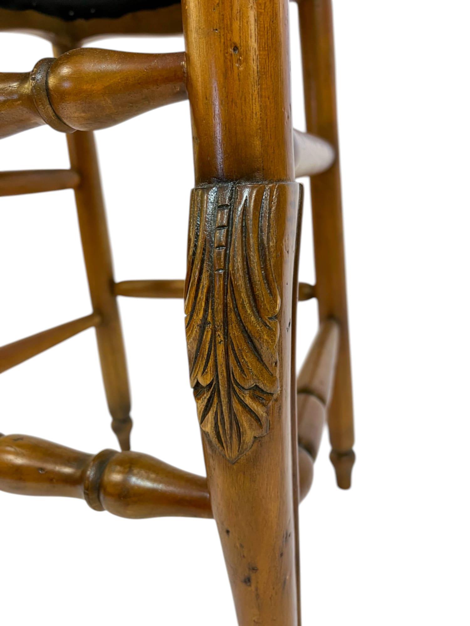 Pair of French Provincial Pine Bar Stools For Sale 8
