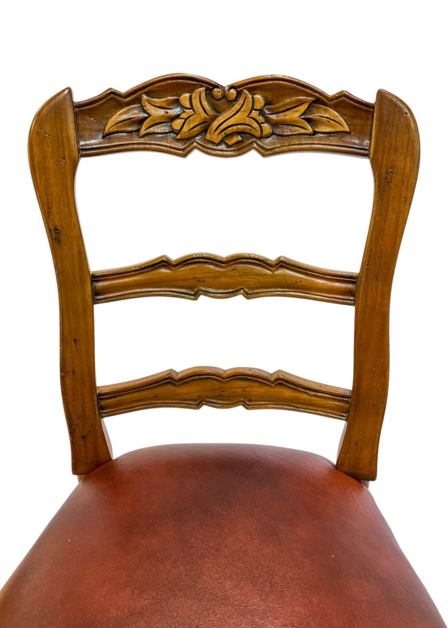 Pair of French Provincial Pine Bar Stools For Sale 3