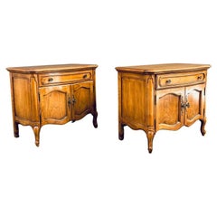 Vintage Pair of French Provincial Style Night Stands
