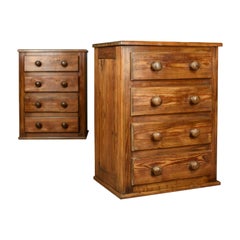 Pair of French Provincial Style Pine, Bedside Cabinets, Chest of Drawers