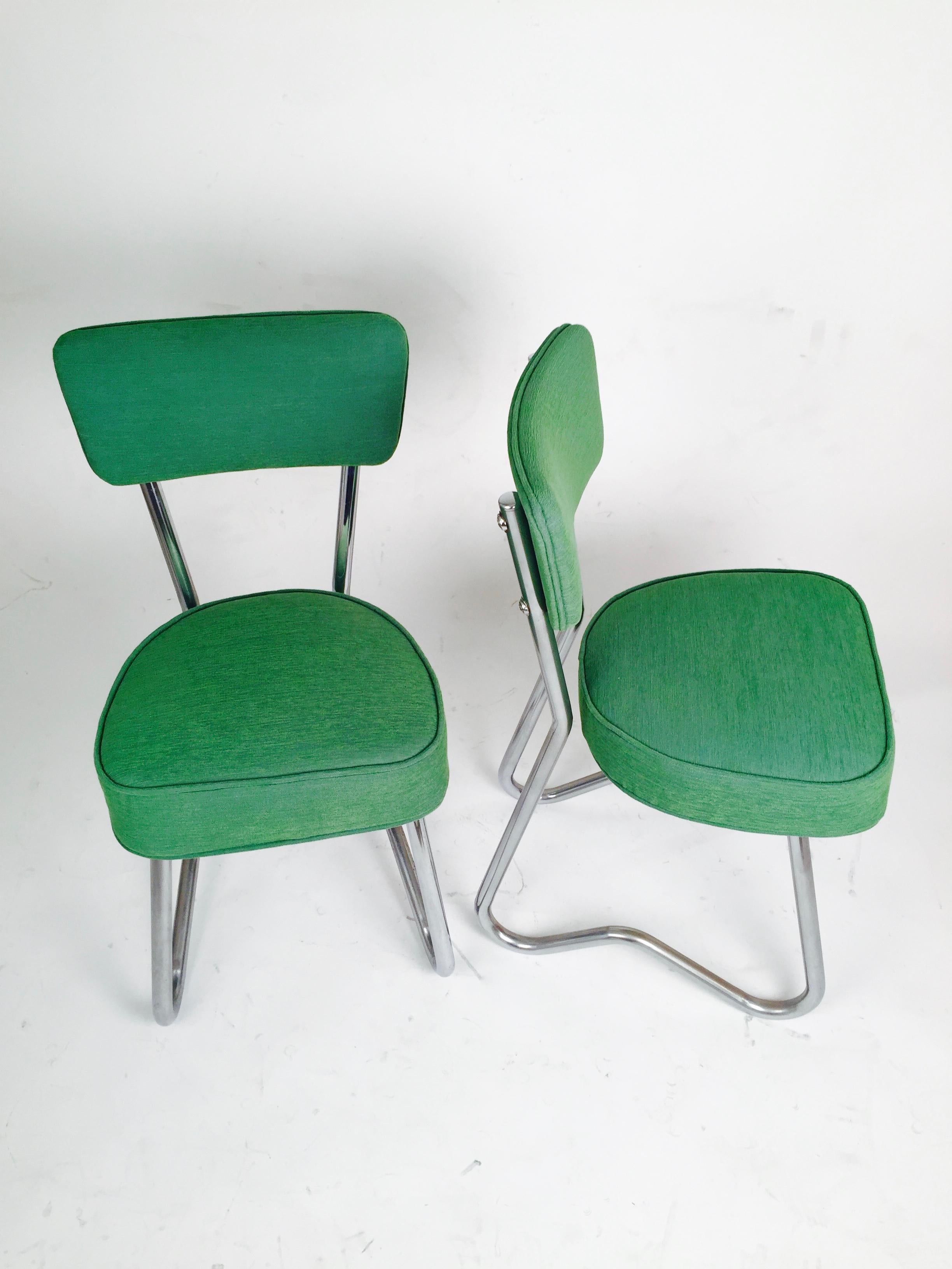 Pair of French Rationalist Chairs, Model 