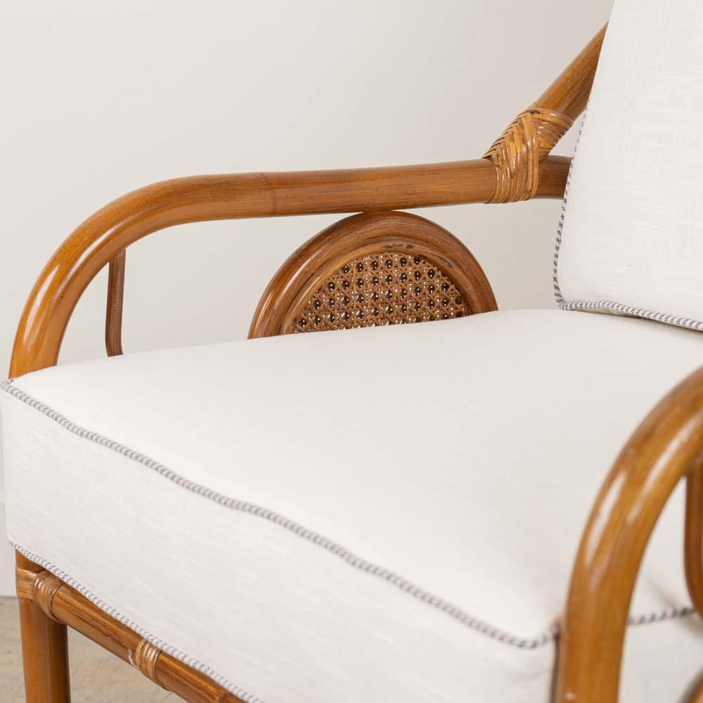 Pair of French Rattan and Cane Chairs 7