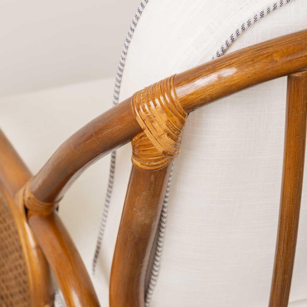 Pair of French Rattan and Cane Chairs 10