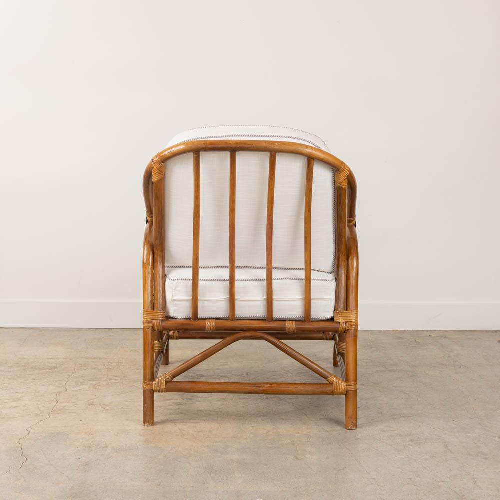 Pair of French Rattan and Cane Chairs 3