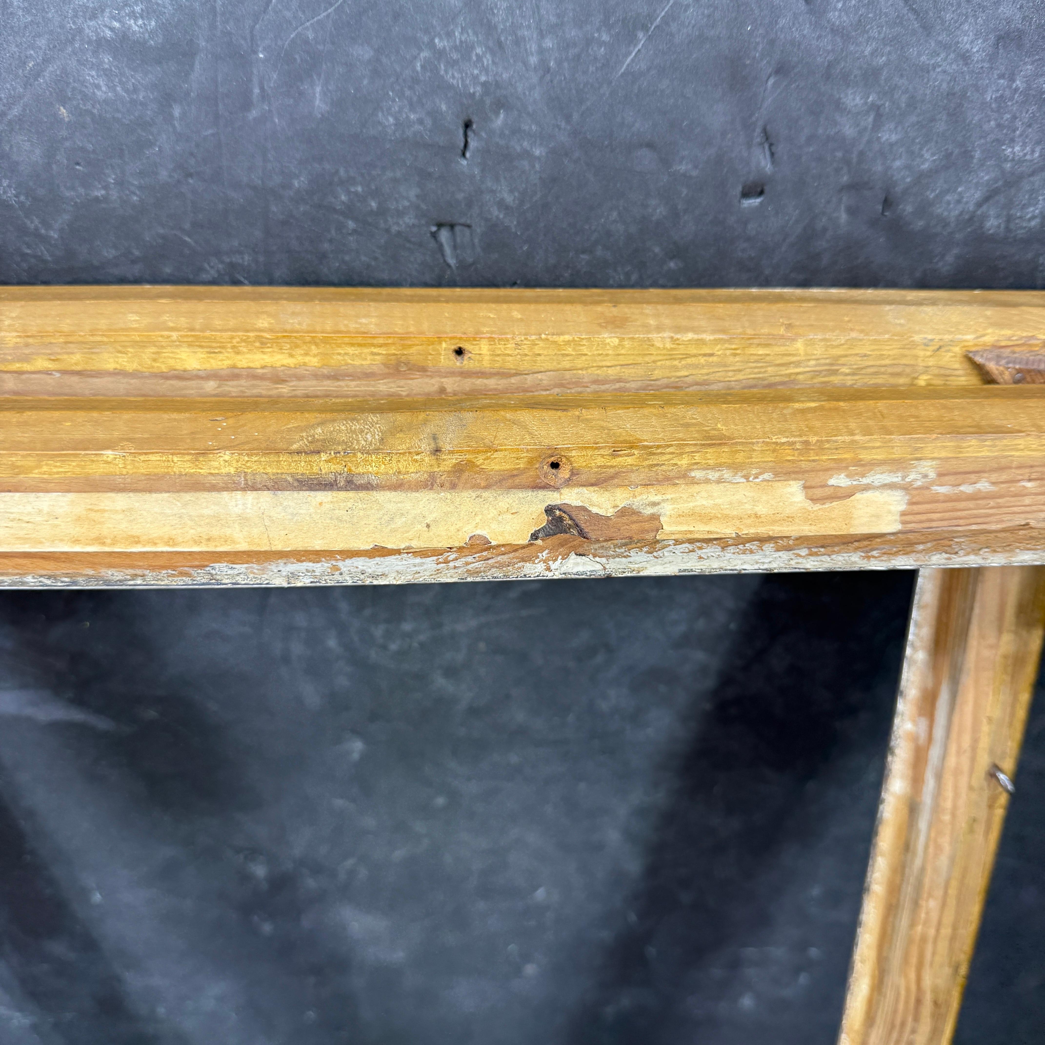 Pair of French Rectangular Silver Leaf Gilt Wood Art Frames For Sale 1