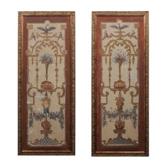 Pair of French Régence Period Early 18th Century Decorative Framed Wall Panels