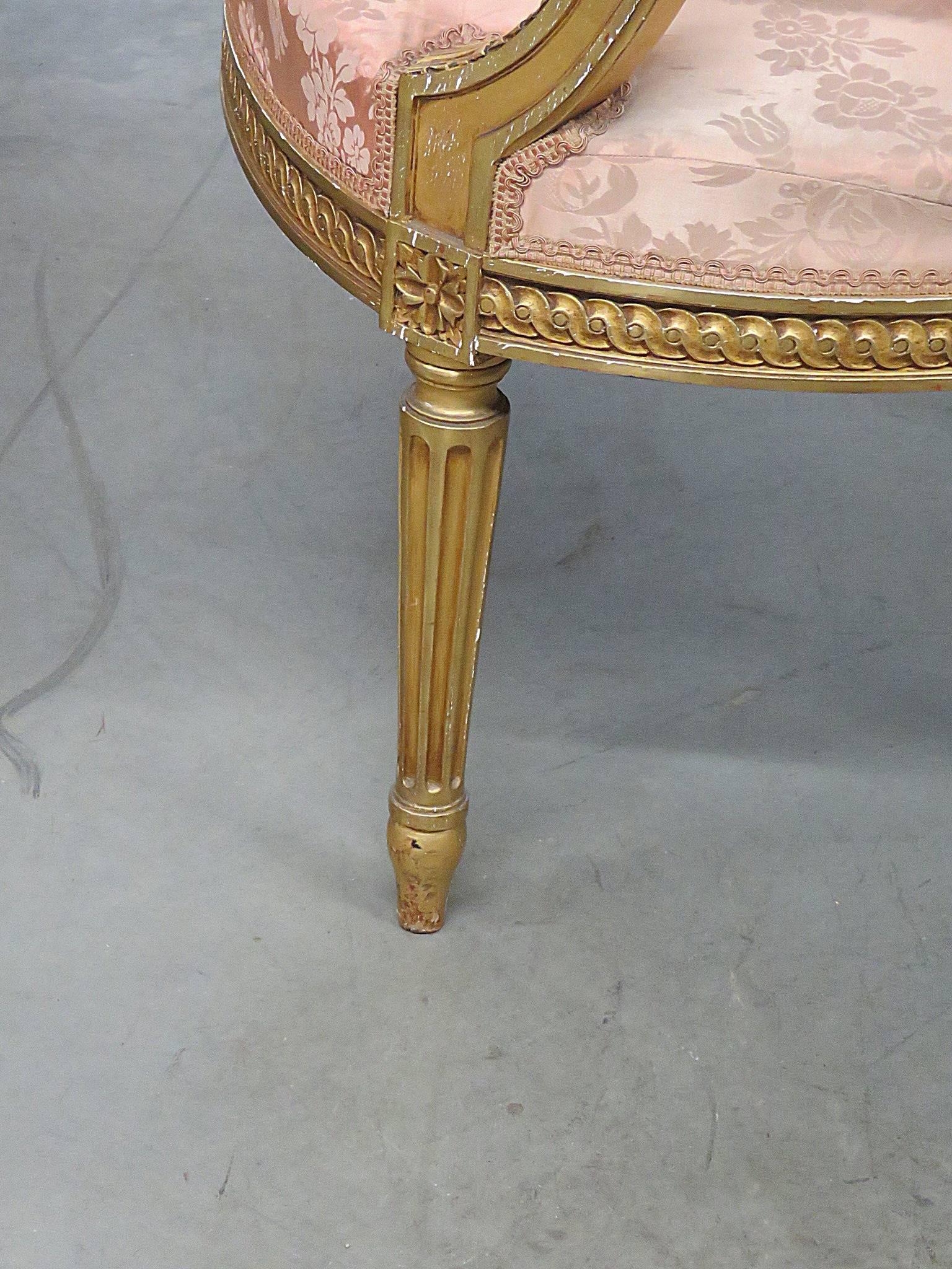 Pair of French Regency Style Armchairs 4