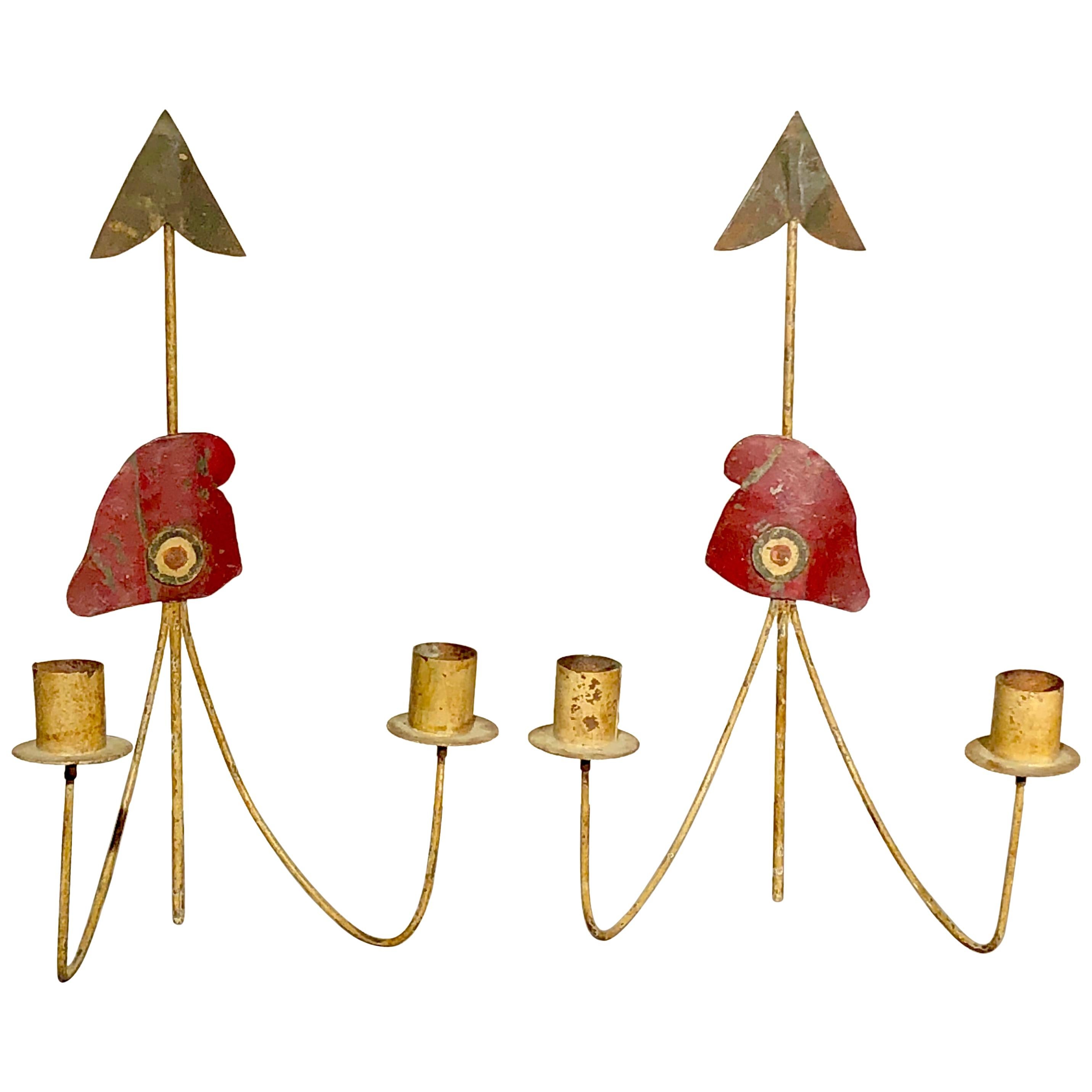 Pair of French Revolution Theme Sconces