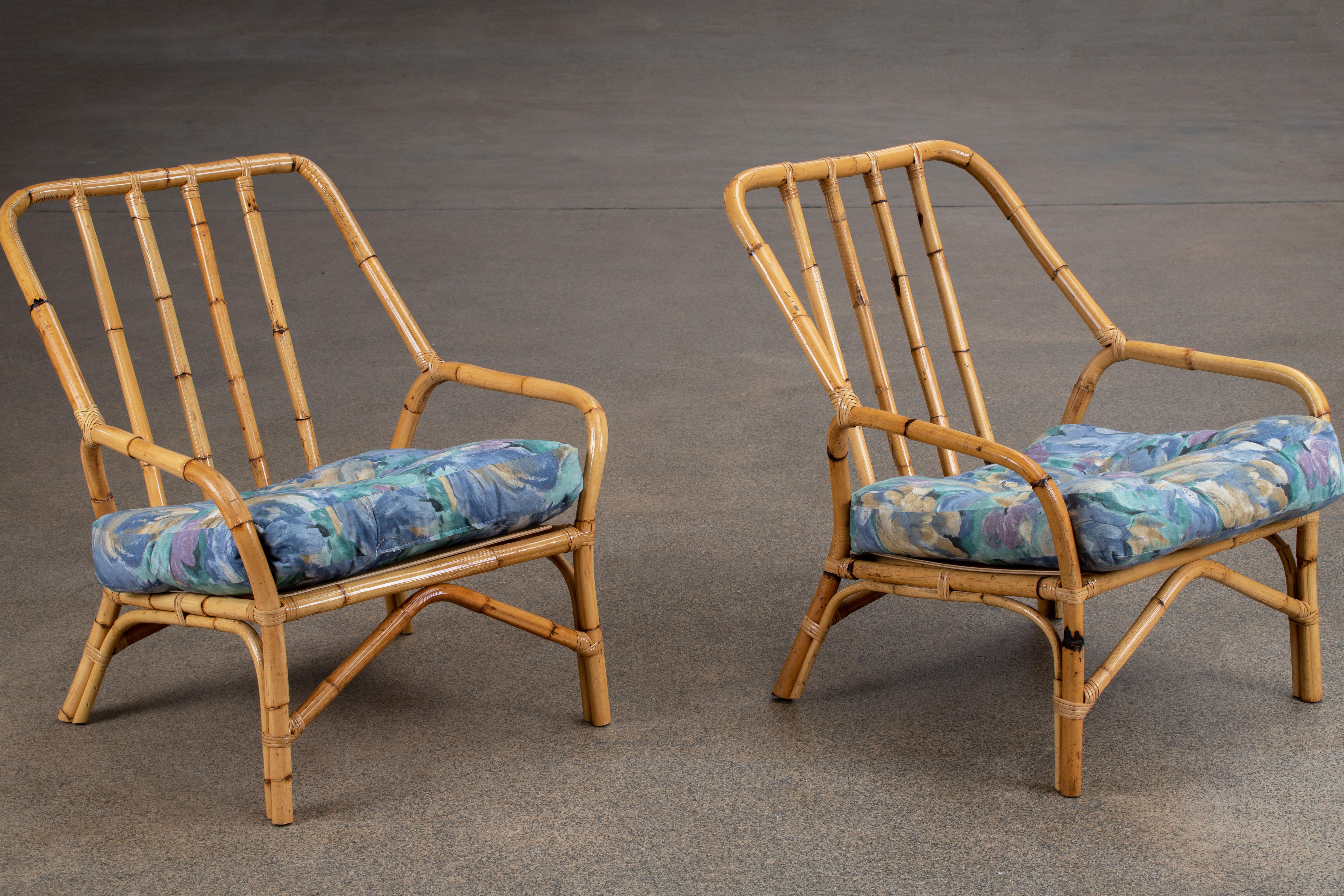 Pair of French Riviera Organic Lounge Chairs In Good Condition For Sale In Wiesbaden, DE