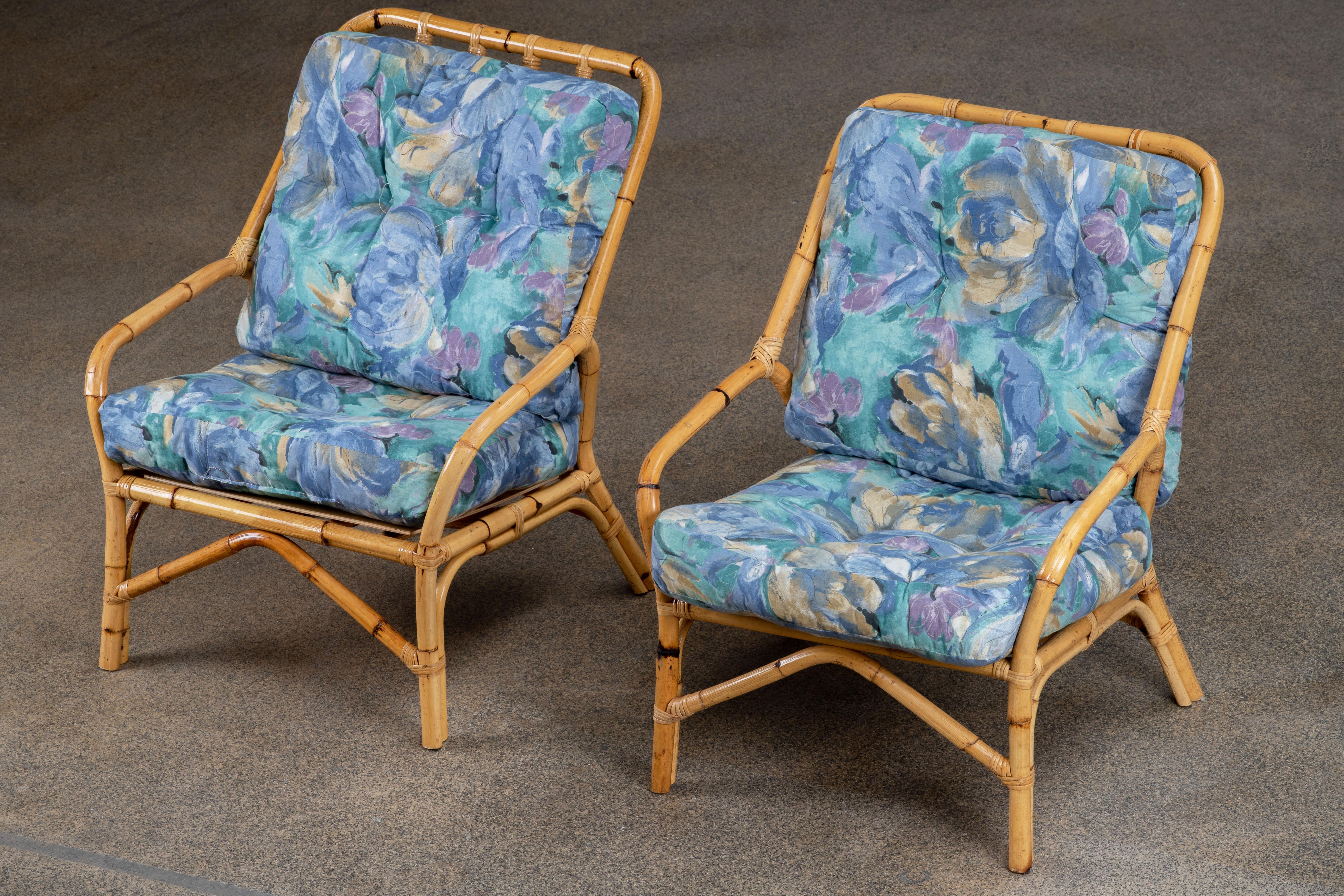 Pair of French Riviera Organic Lounge Chairs For Sale 2