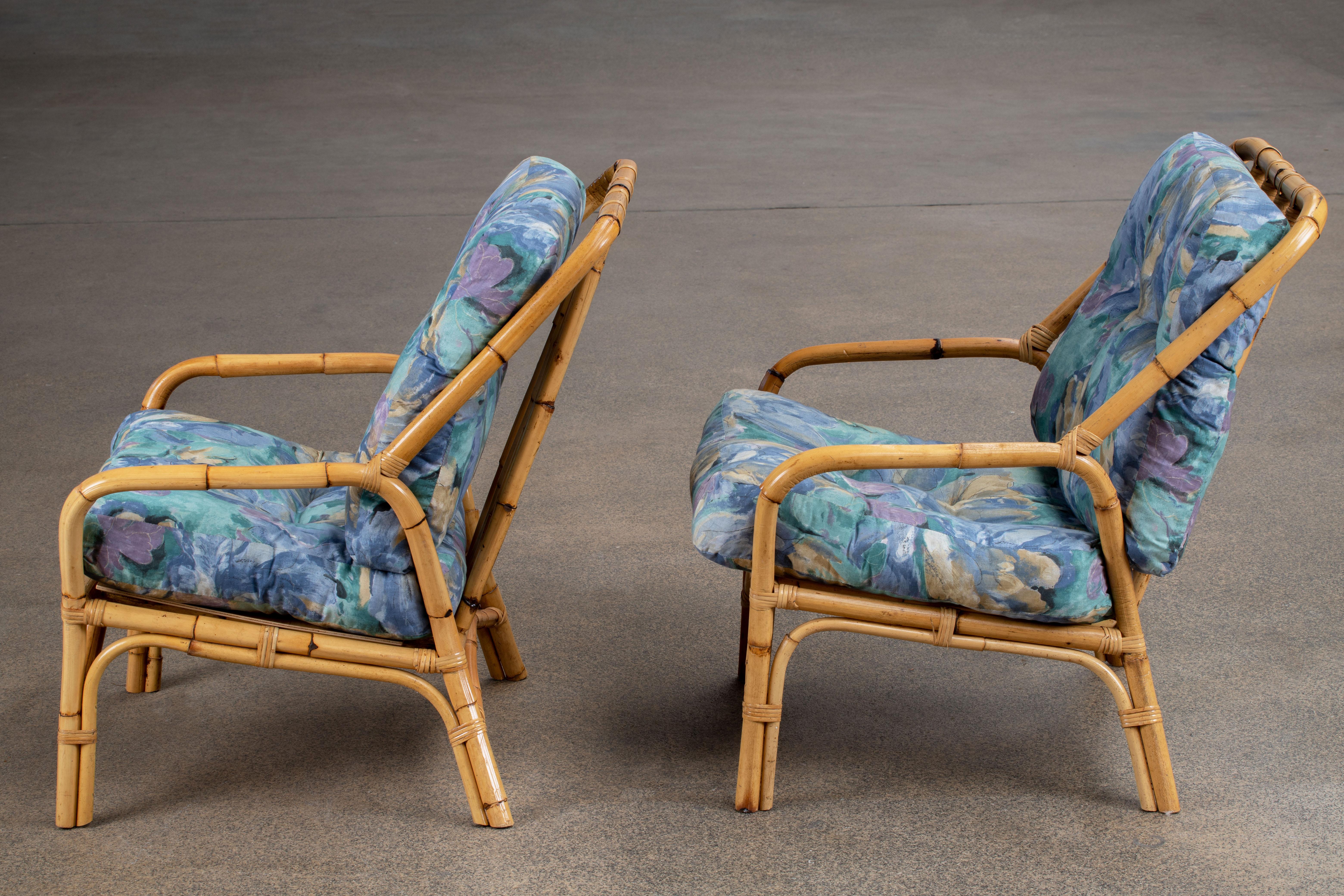 Pair of French Riviera Organic Lounge Chairs For Sale 3