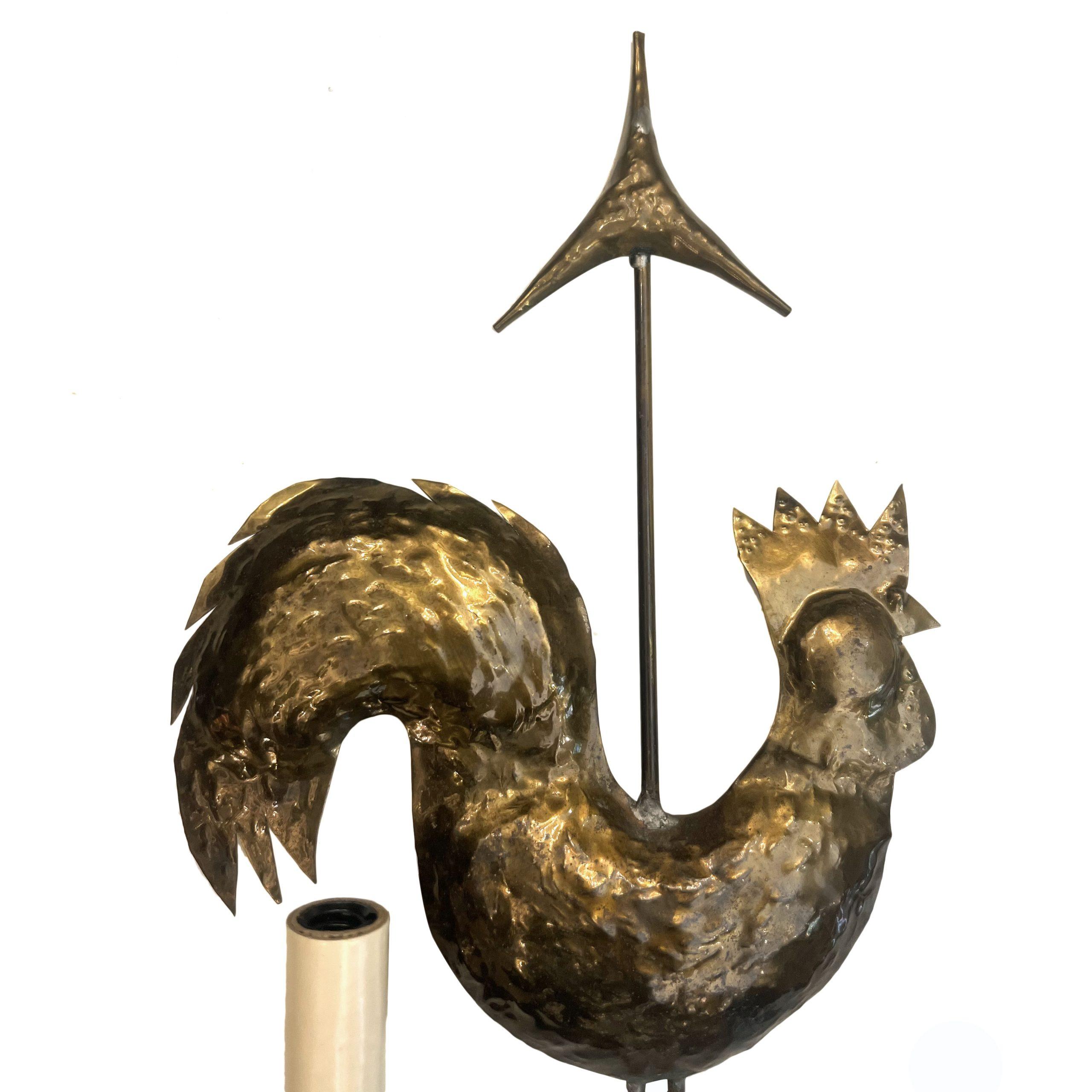 Pair of French Rooster Sconces For Sale 2