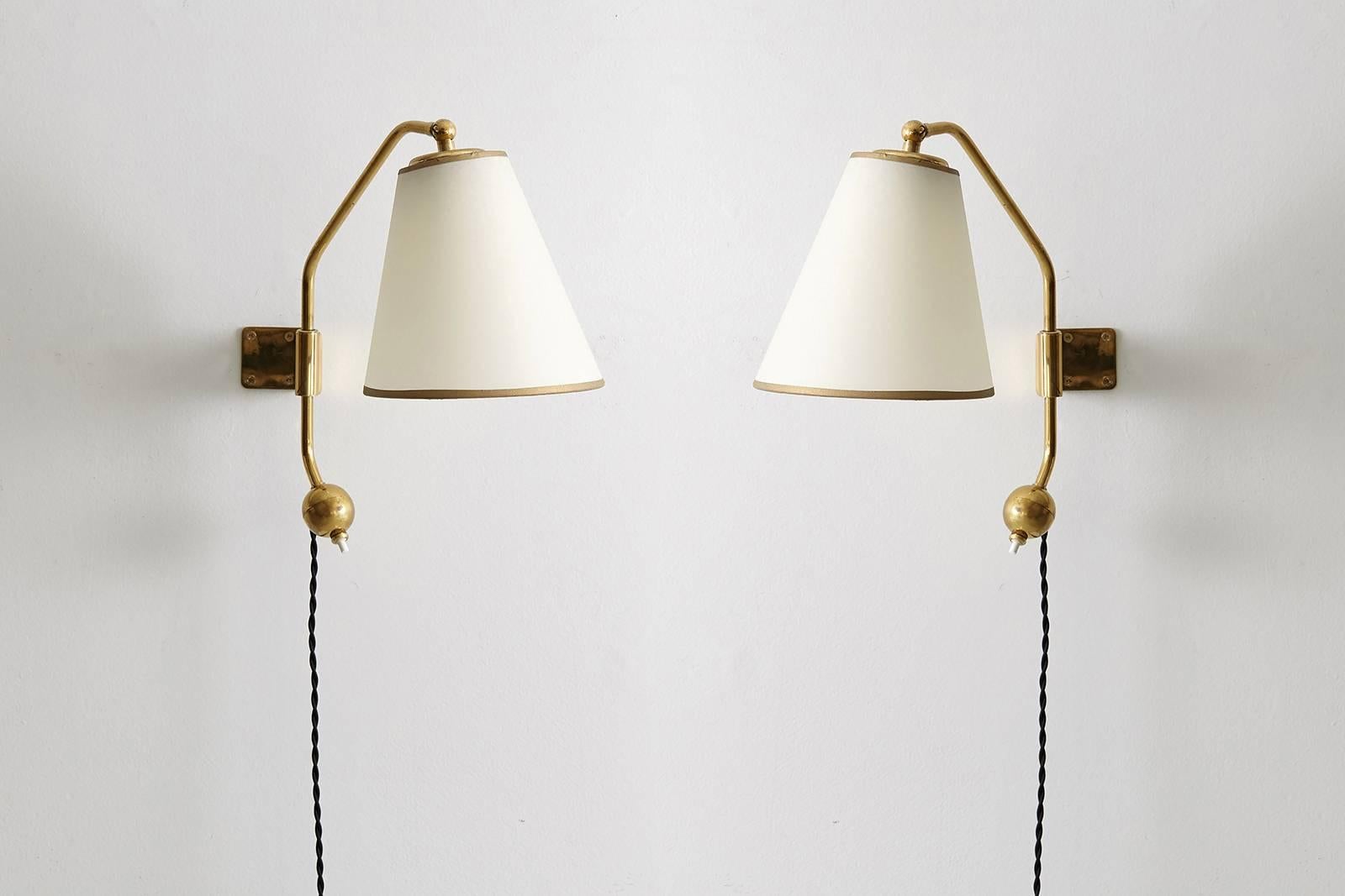 20th Century Pair of French Royère Style Sconces