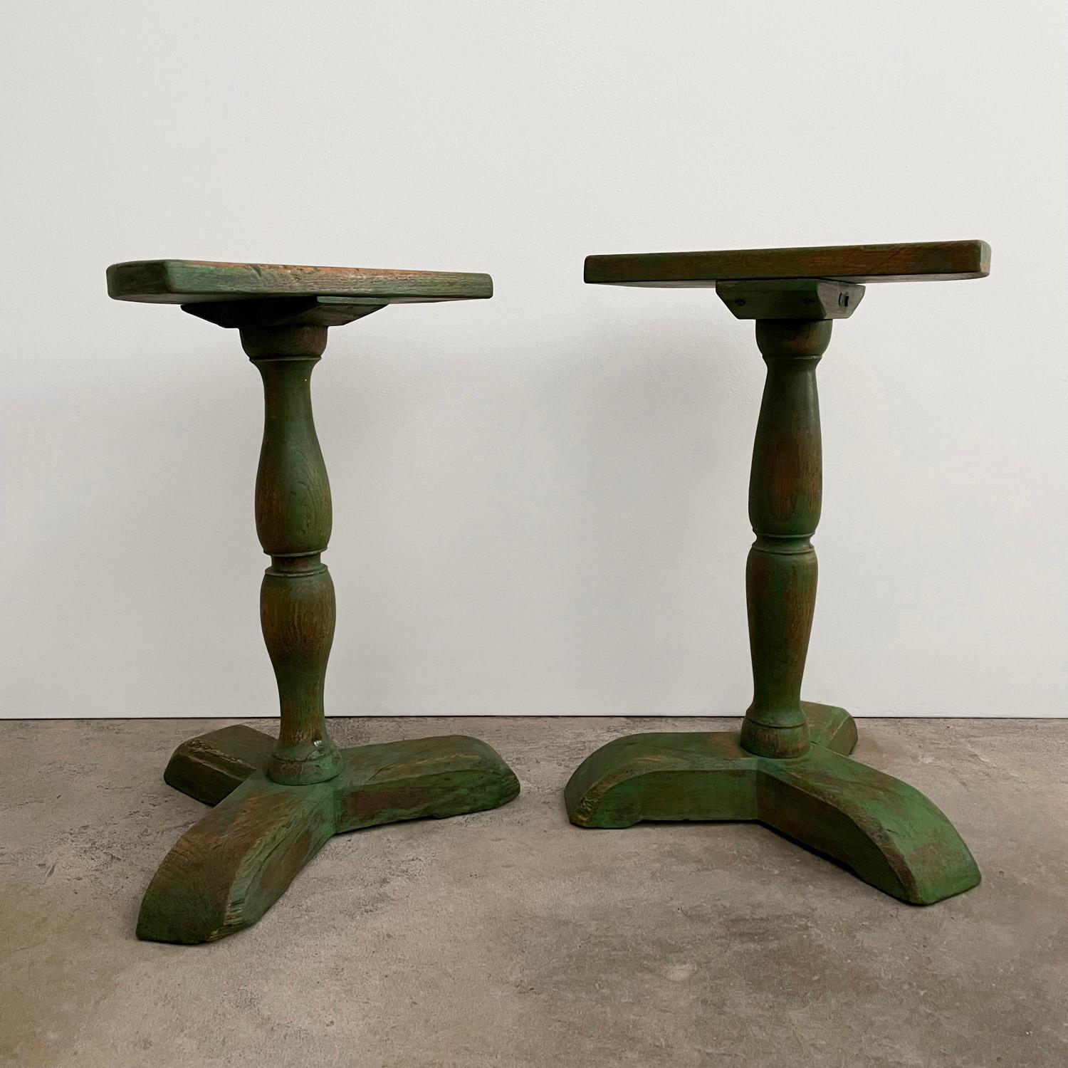 Pair of French Rustic End Tables For Sale 7