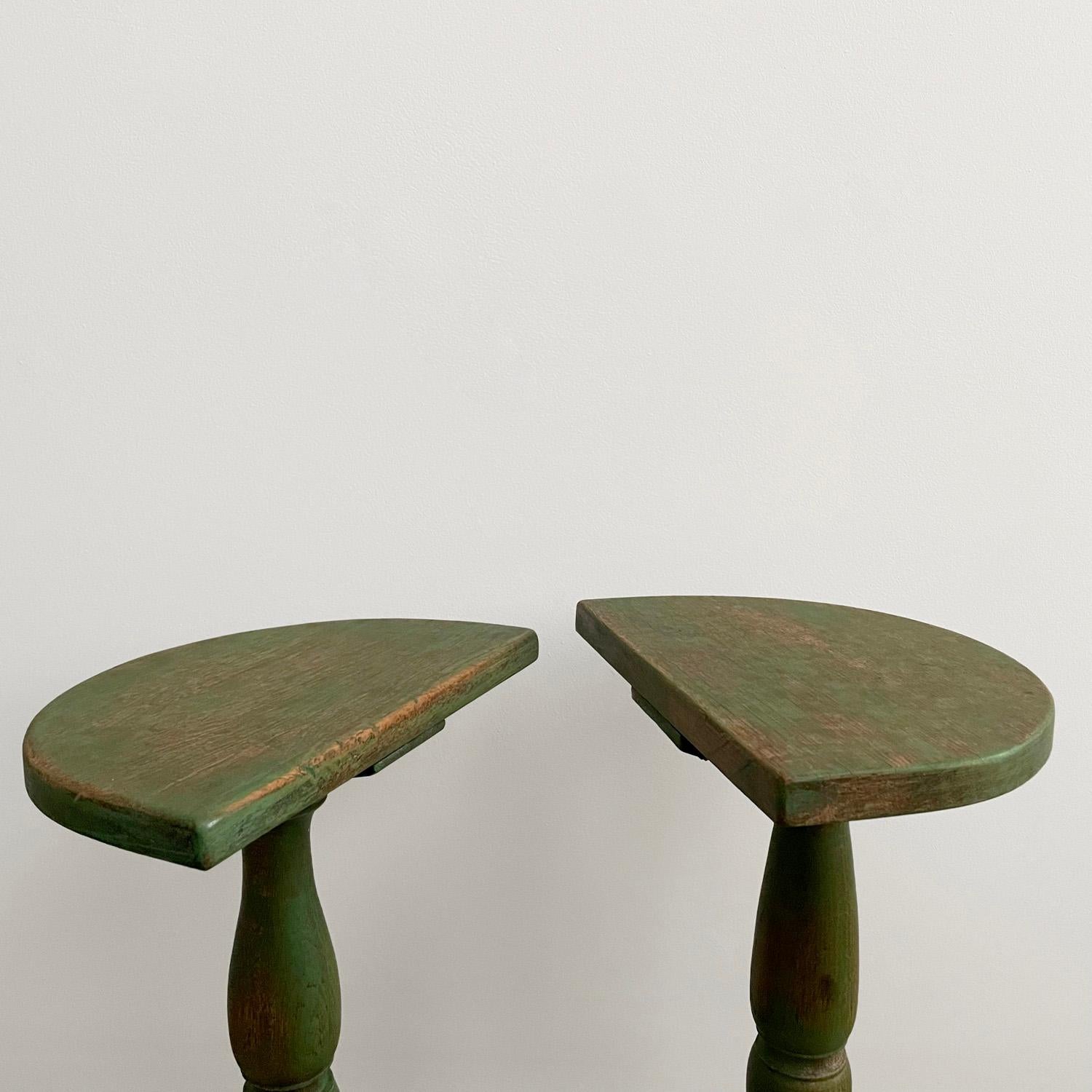Pair of French Rustic End Tables For Sale 1