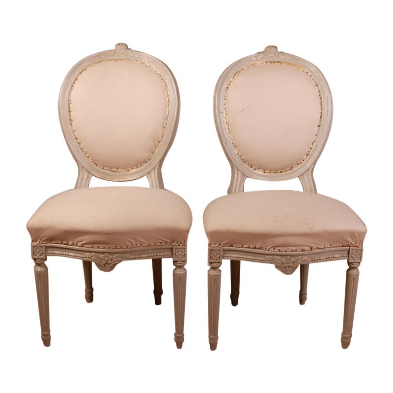 Pair of French Salon Chairs