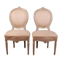 Used Pair of French Salon Chairs