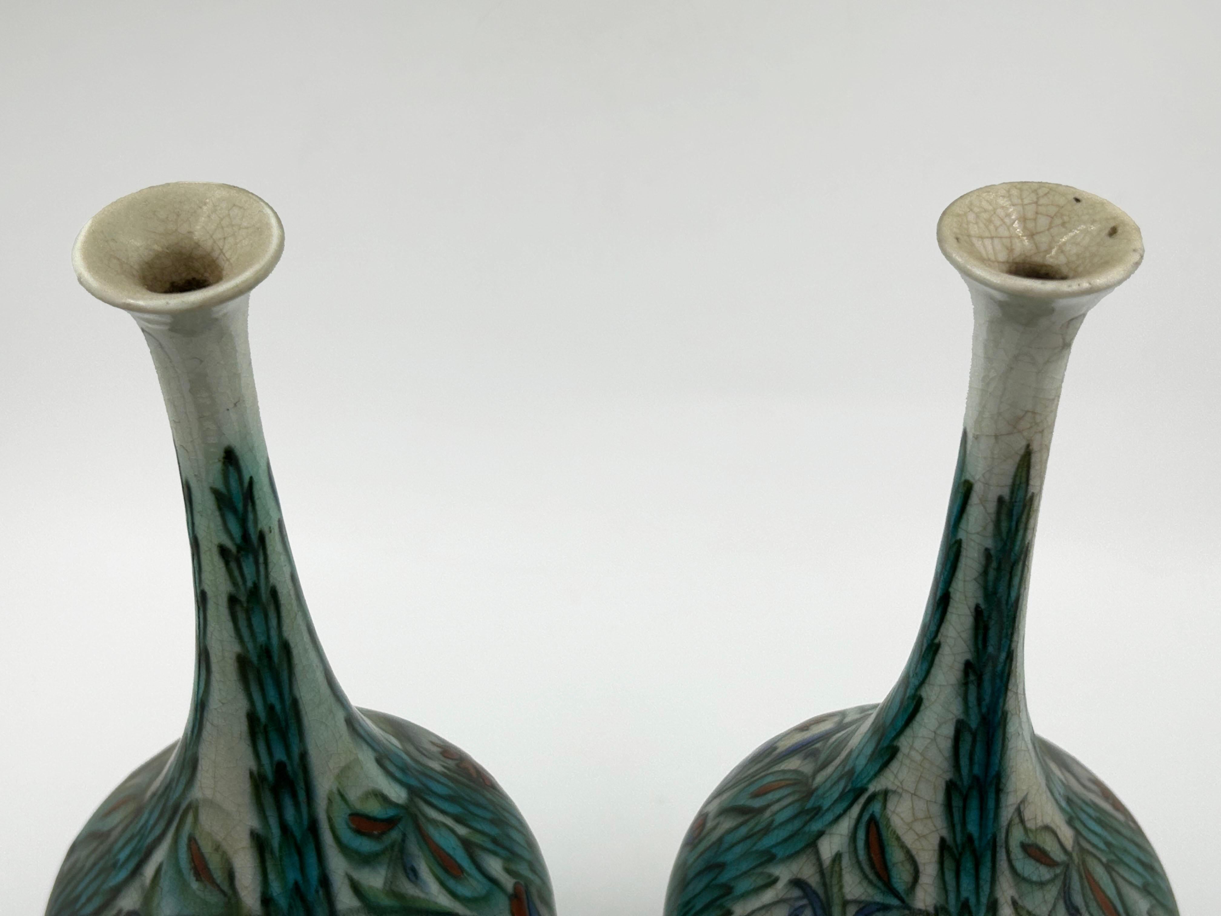 Pareja de cerámicas francesas Samson de estilo Iznik, S. XIX Otro en venta