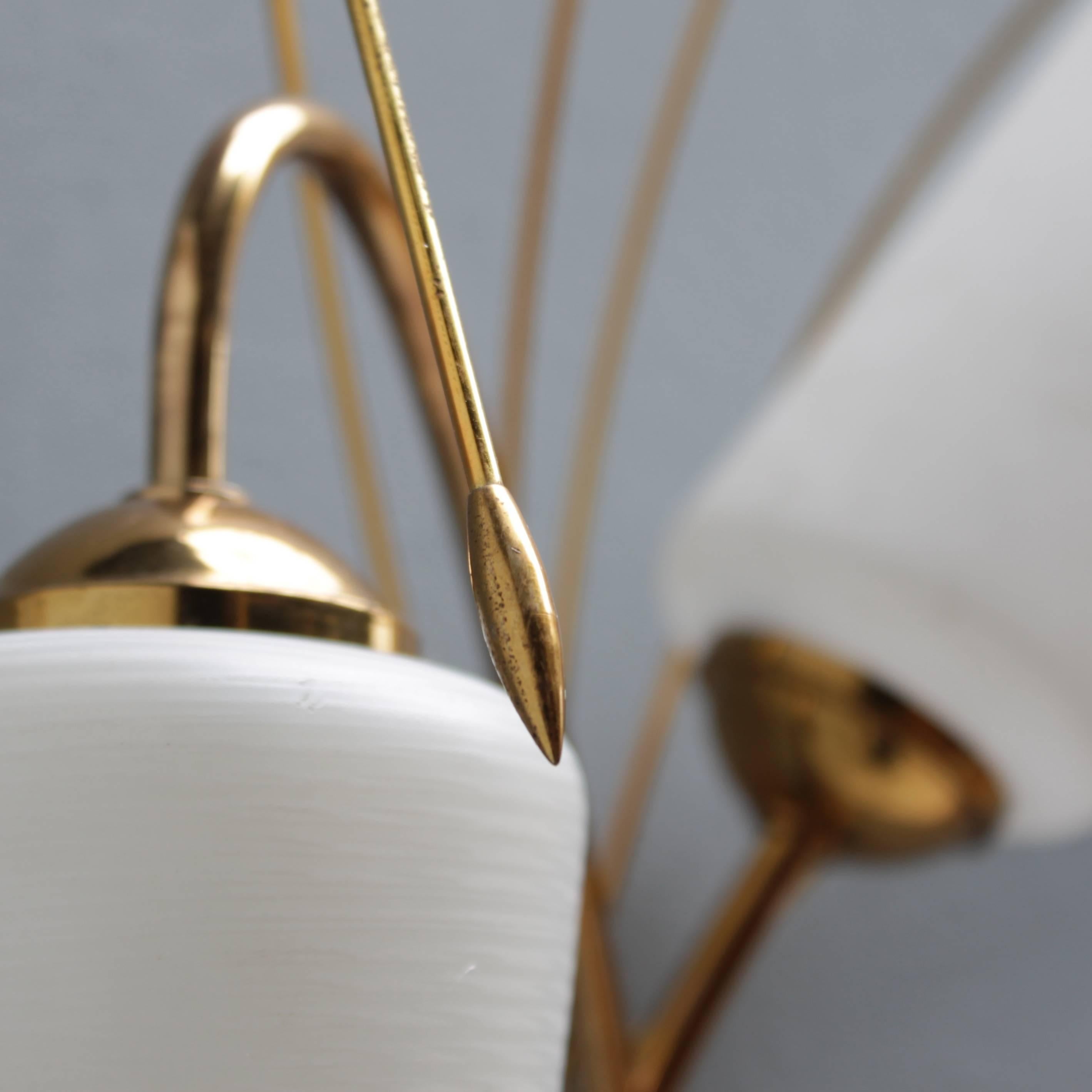 Brass Pair of French Sconces attributed by Maison Arlus