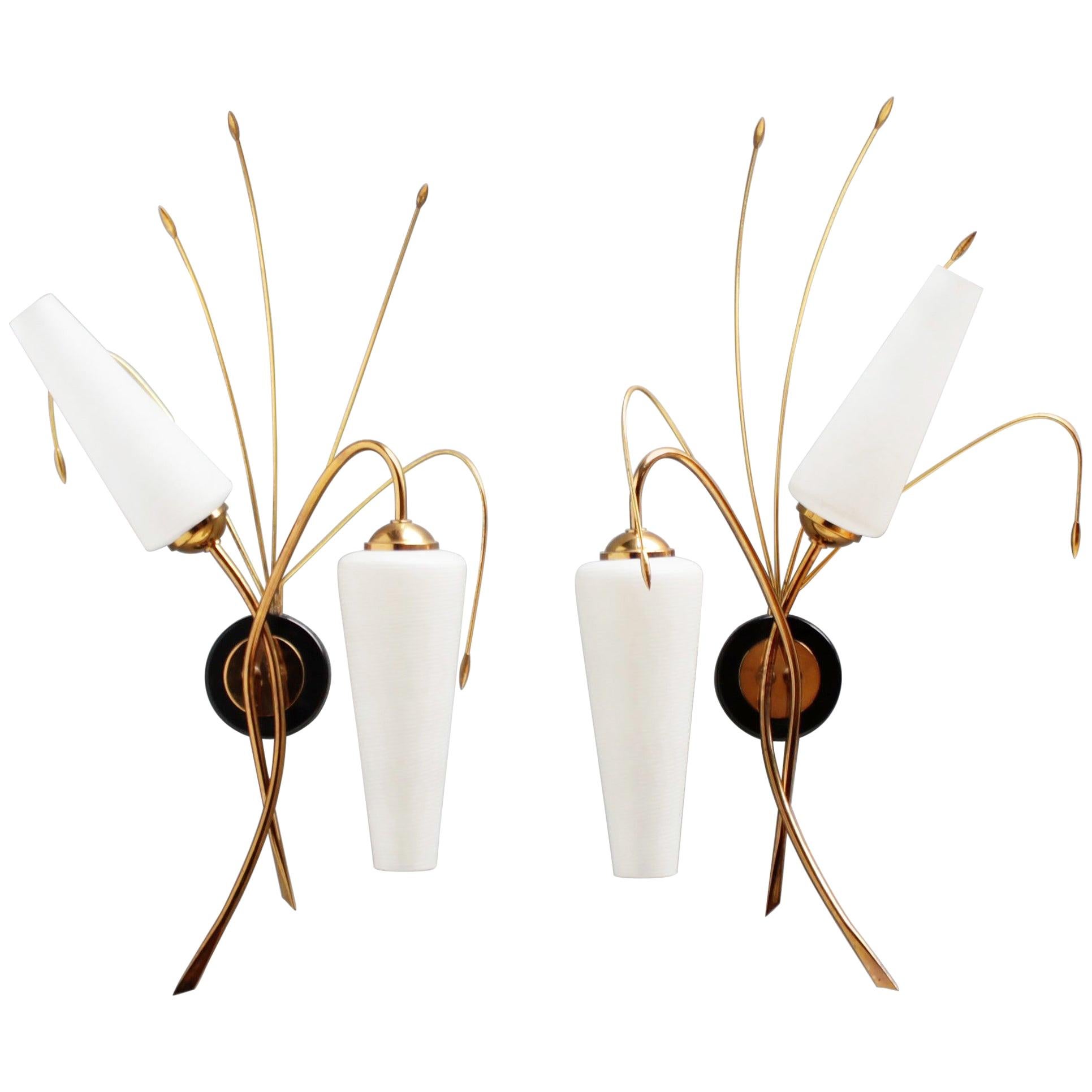 Pair of French Sconces Attributed by Maison Arlus