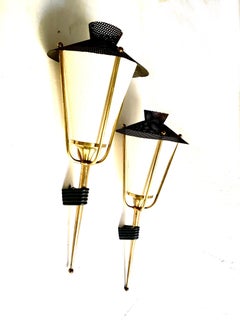 Pair of Miod Century French Sconces by Maison Arlus