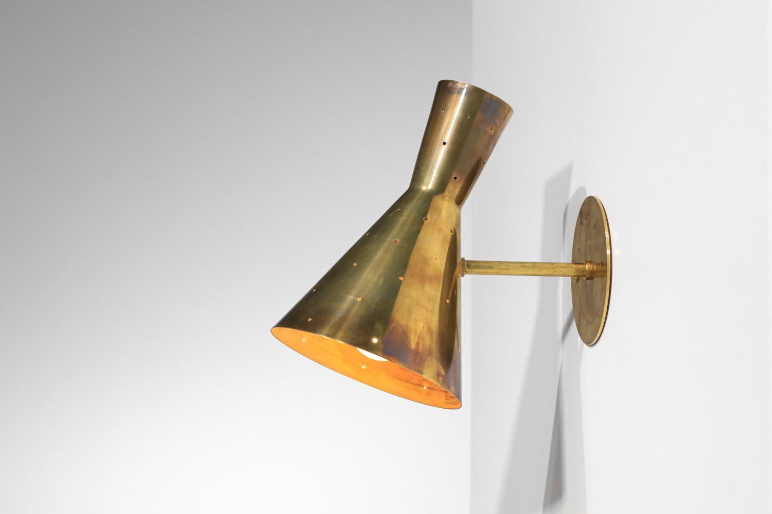 Danke studio sconce diabolo massive brass For Sale 1