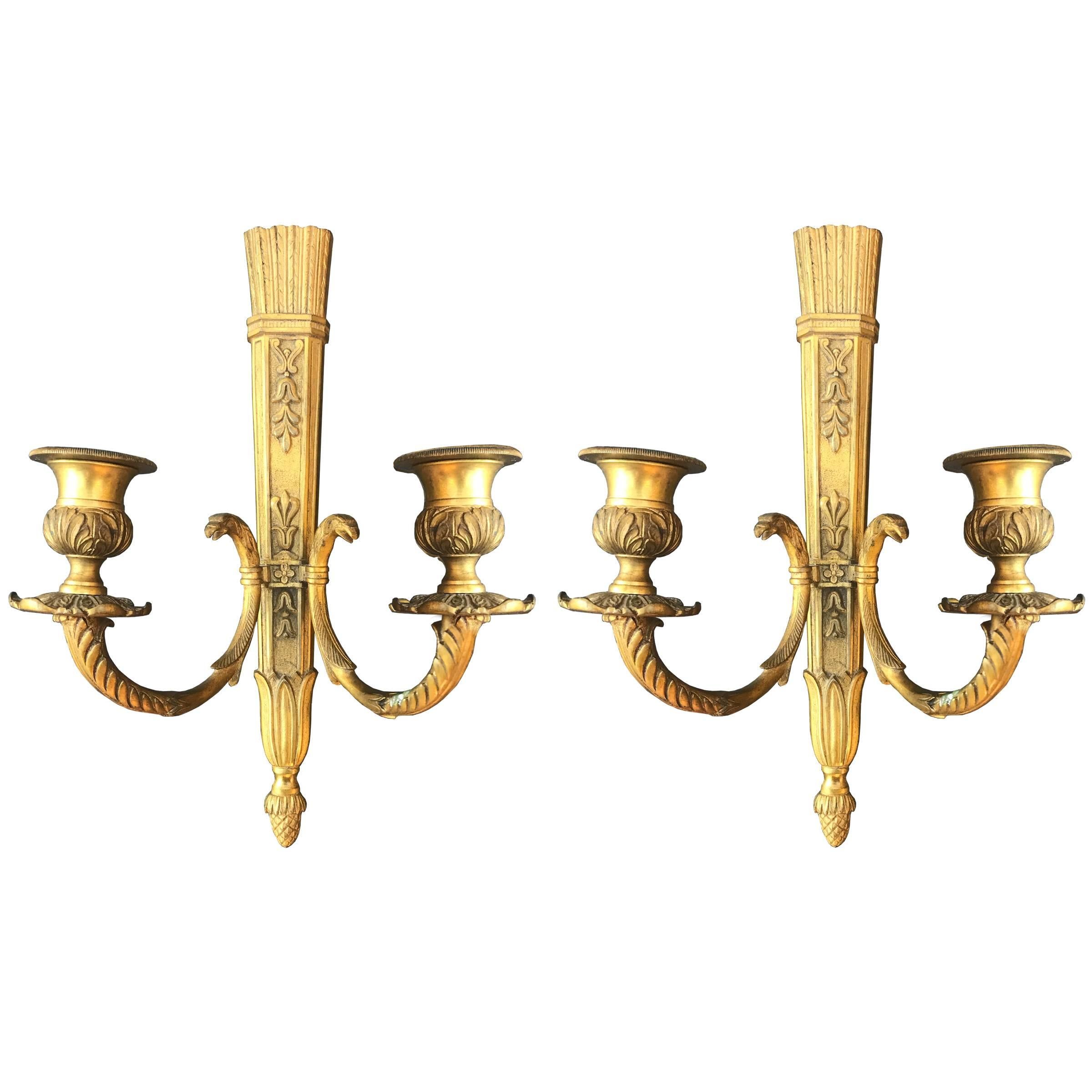 Pair of French Second Empire Candle Sconces