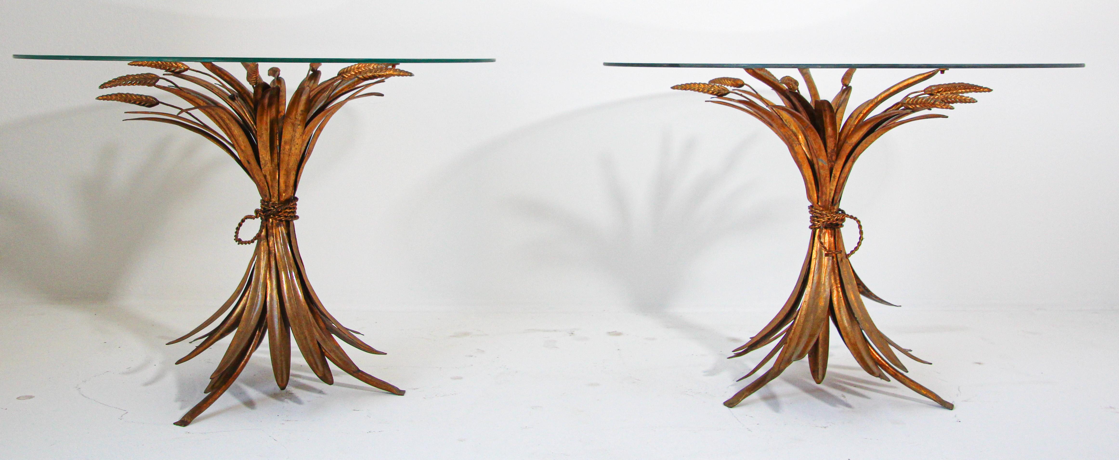 Pair of French Sheaf of Wheat Side Tables 9