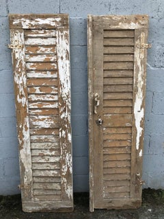 Pair of French Shutter Doors, Antique, Vintage, Country