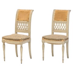 Paire de chaises d'appoint françaises