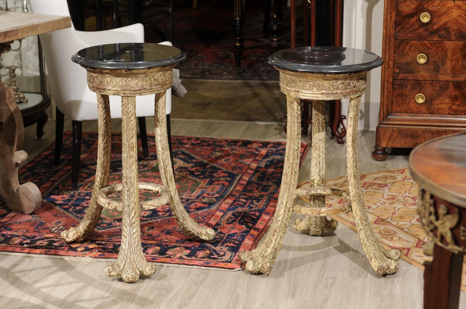 Pair of French Side Tables/Plant Stands For Sale 1