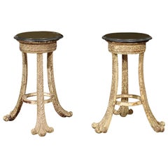 Vintage Pair of French Side Tables/Plant Stands