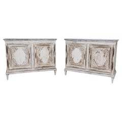 Antique Pair of French sideboards, 18th/21st century