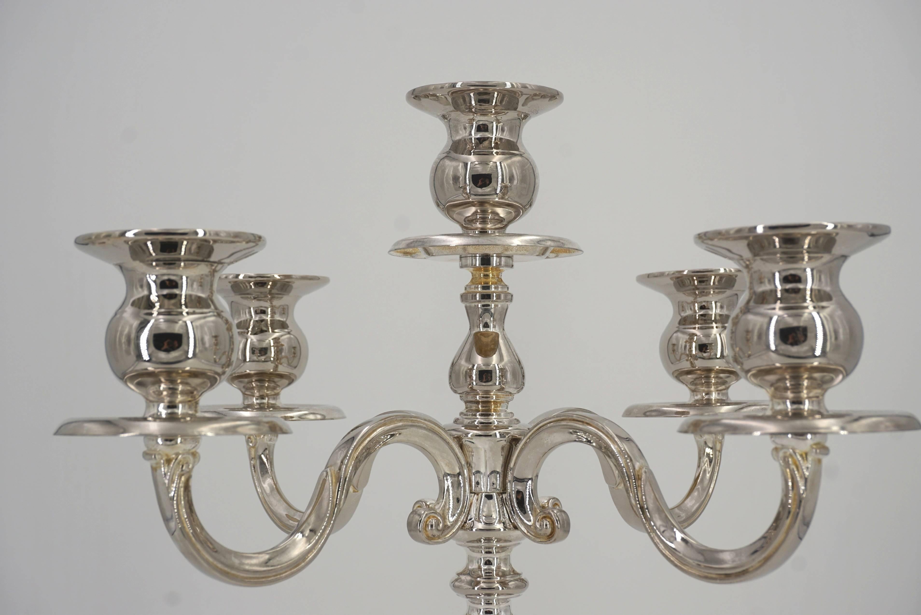 Pair of French Silver Candlesticks 1