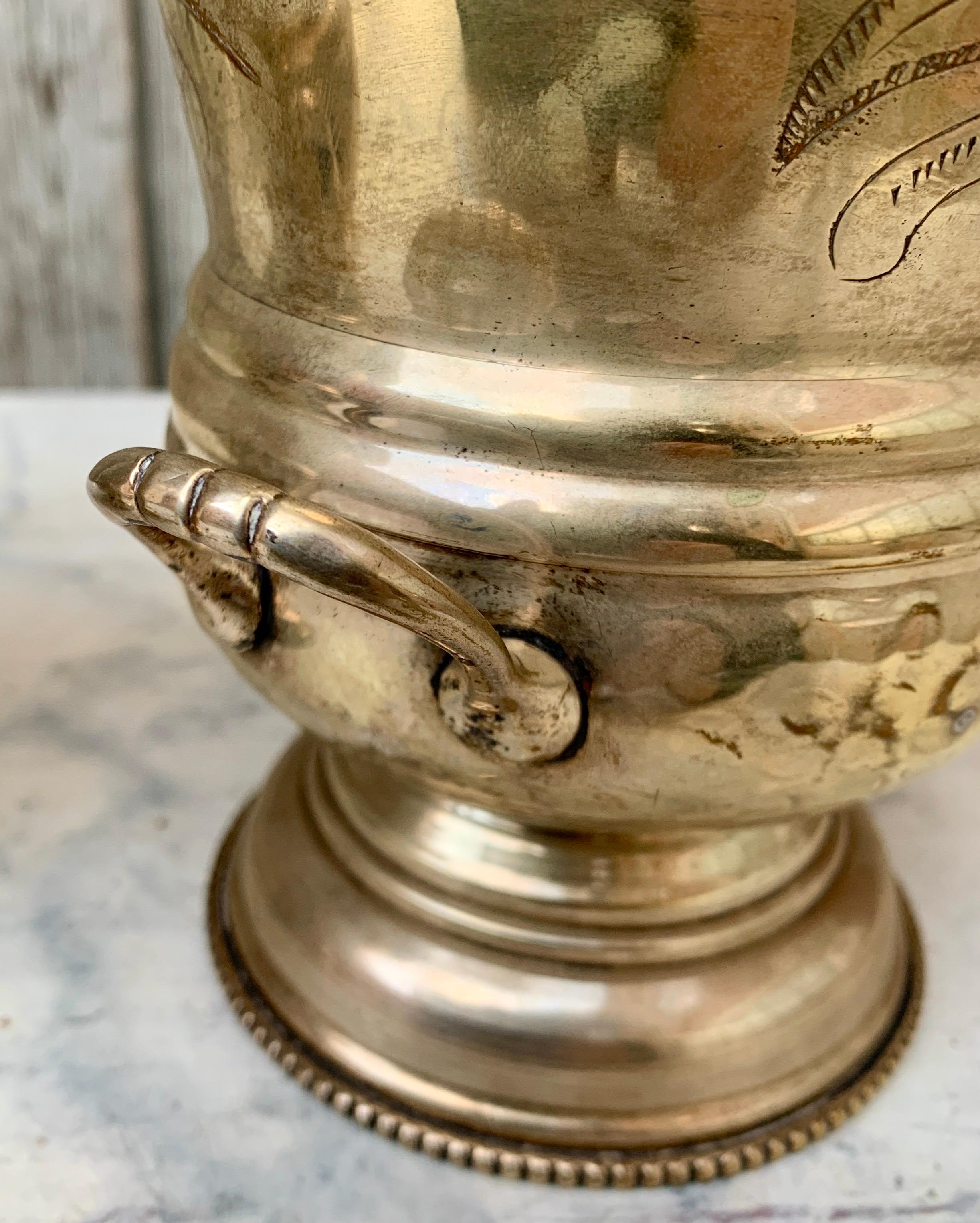 Pareja de cubiteras francesas de plata para champán Artículos de bar en Bueno estado para la venta en Haddonfield, NJ