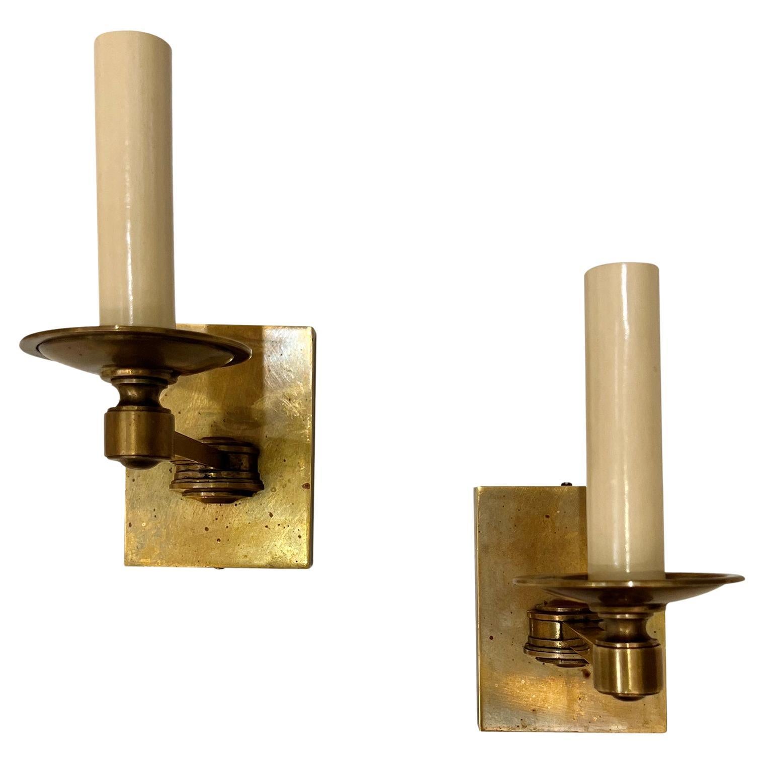 Pair of French Single Arm Sconces For Sale