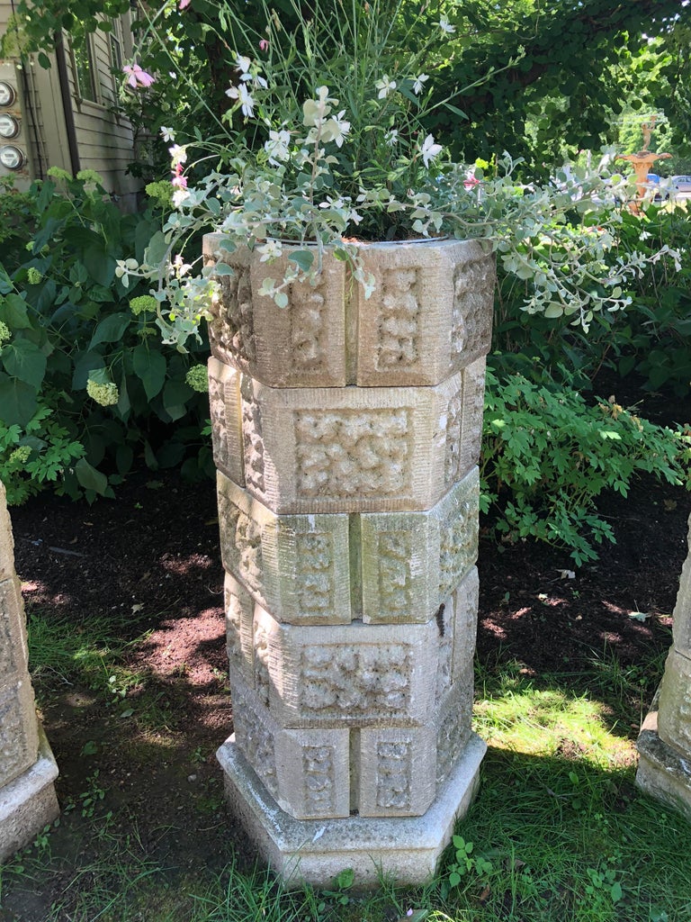 Pair of French SixTier Stackable Octagonal Cast Stone Planters For Sale at 1stDibs boyd holbrook