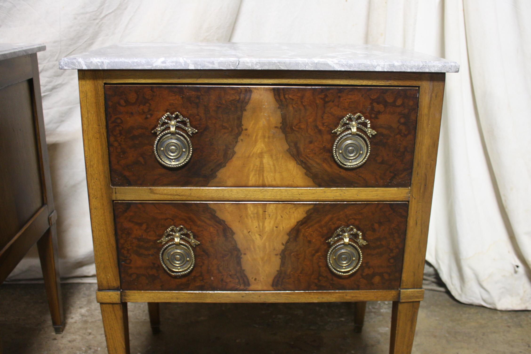 Pair of French Small Chests or Night Stands In Good Condition In Stockbridge, GA