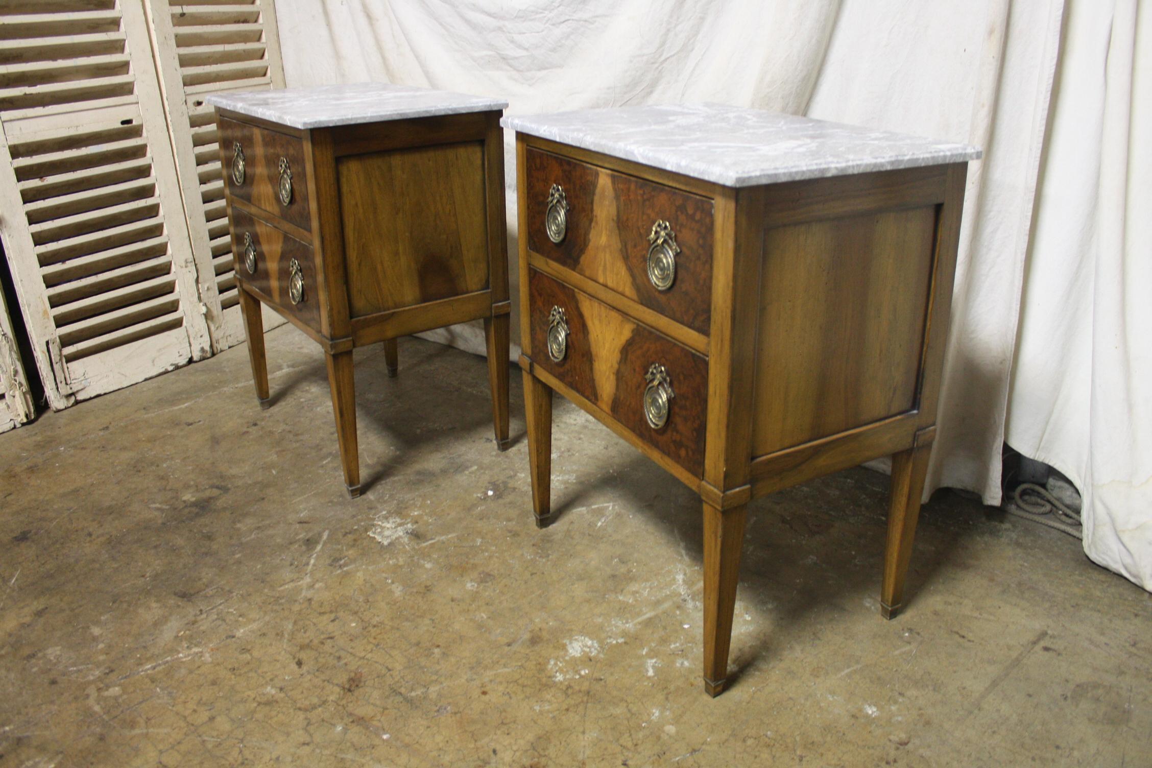 Pair of French Small Chests or Night Stands 1