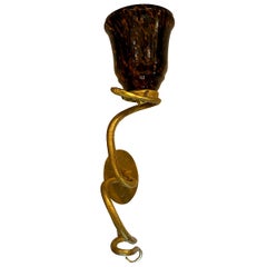 Pair of French Snake Sconces