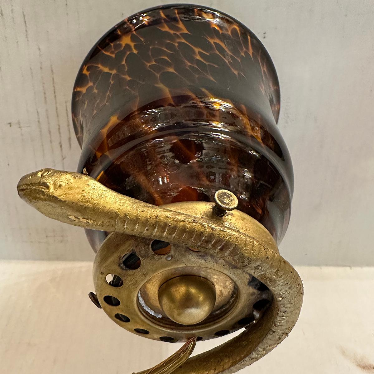 Mid-20th Century Pair of French Snake Sconces For Sale
