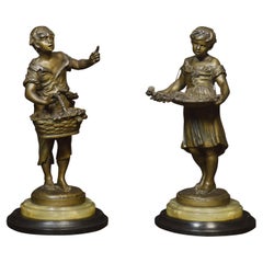 Pair Of French Spelter Figures