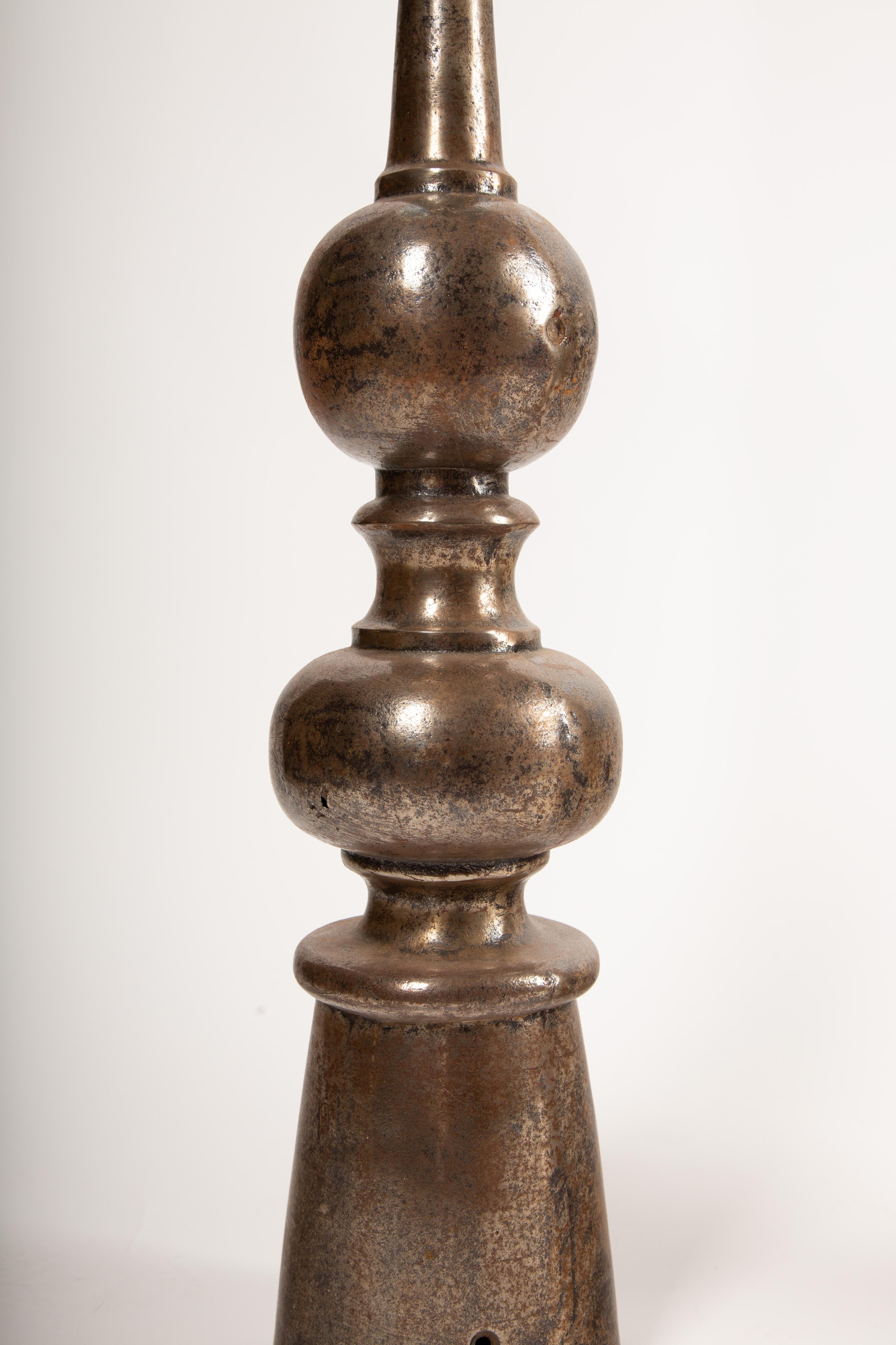 Pair of French Steel Architectural Roof Finials, c. 1900 For Sale 2