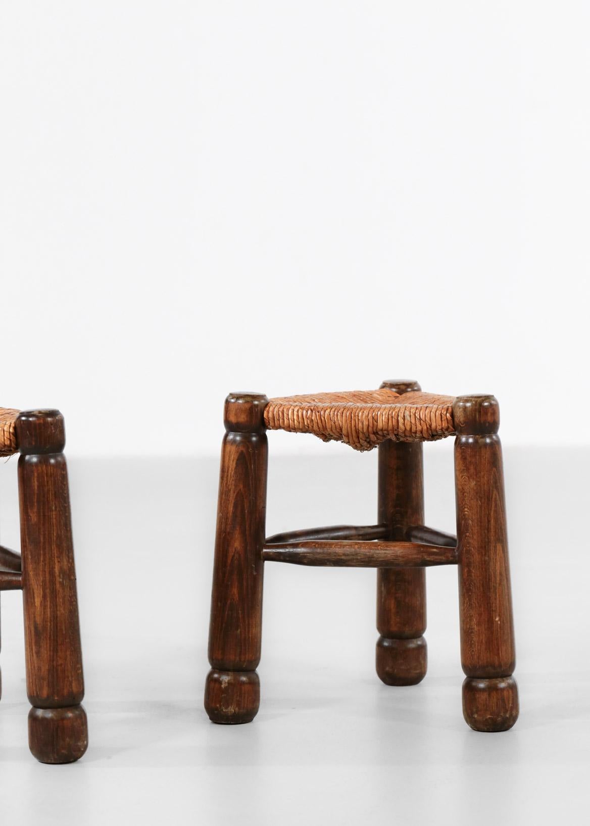 Pair of French Stools in the Style of Charlotte Perriand 3