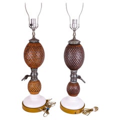 Pair of French Syphon Lamps