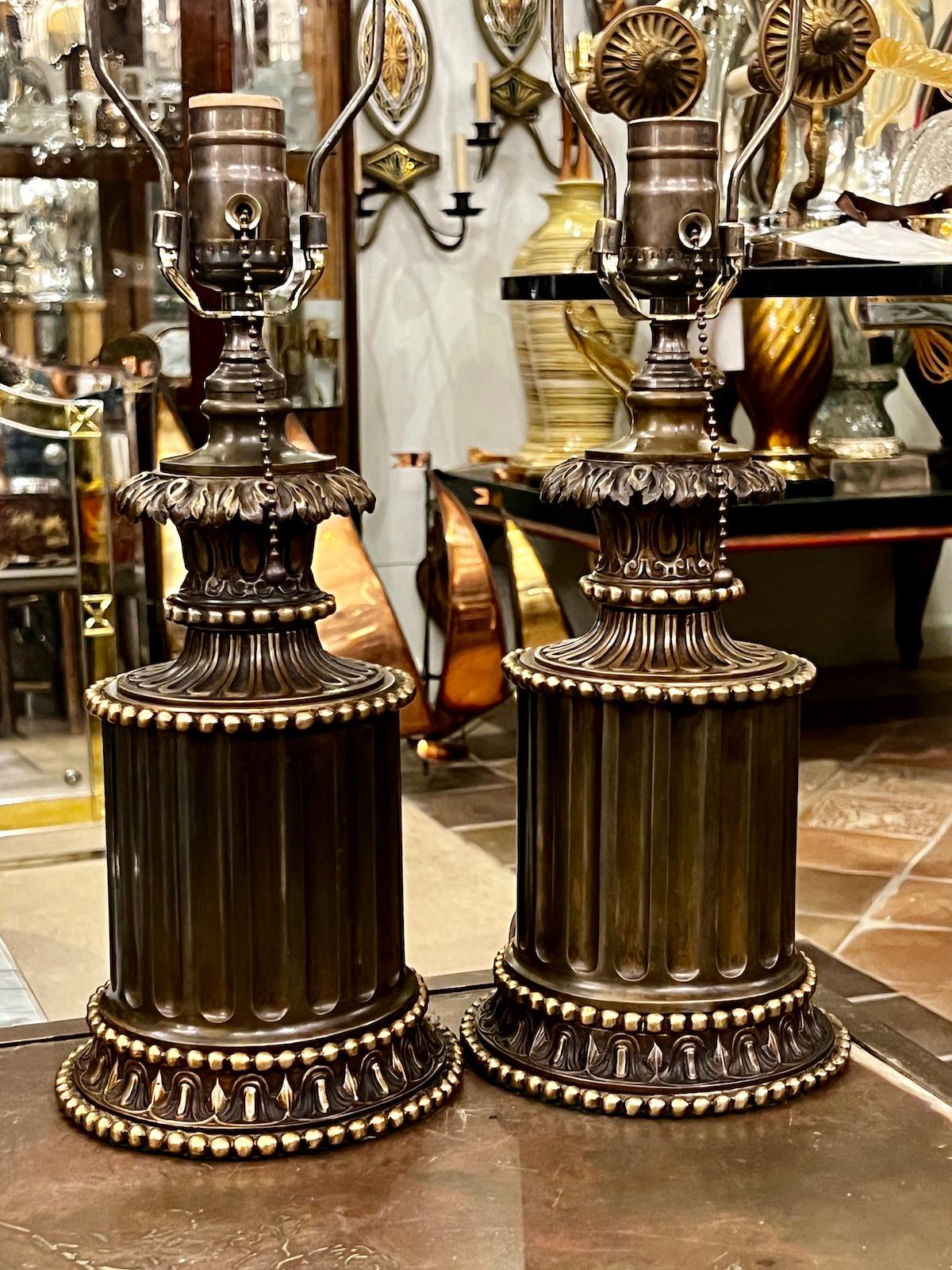 Early 20th Century Pair of French Table Lamps For Sale